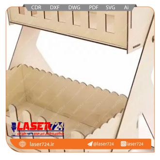 تصویر طرح استند دو طبقه شیرینی #1